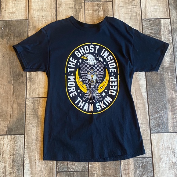 The Ghost Inside Unseen Eagle T-shirt in black Black T-Shirt 🆕 - Picture 3 of 8